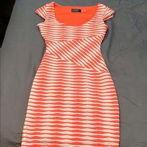 Orange and white Guess dress